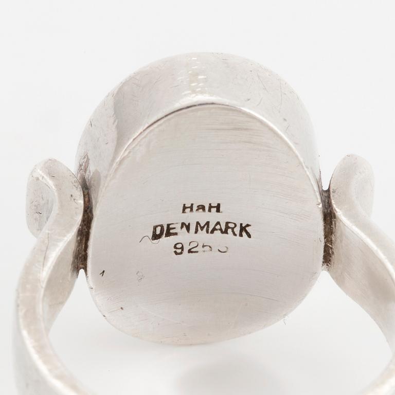 HANS HANSEN, a sterling silver ring, Denmark.