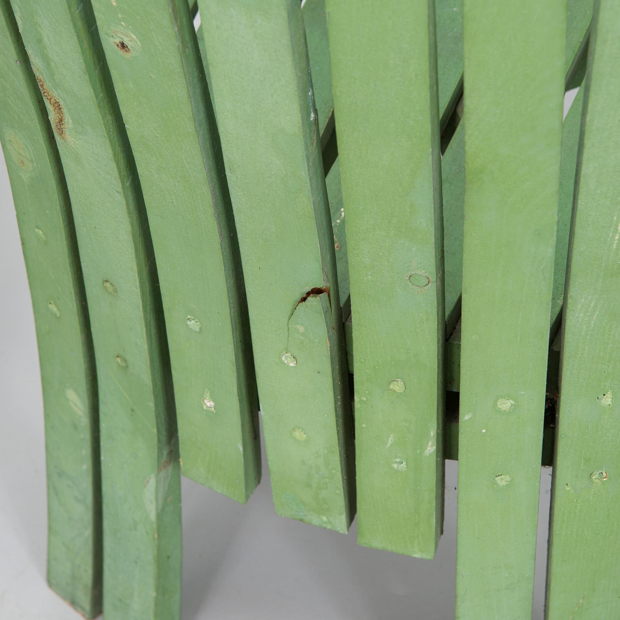 Alvar & Aino Aalto, Four early 1950s 'Aurinko' (Sun-serial) garden chairs, model 910  for O.Y. Huonekalu- ja Rakennustyötehdas A.B.