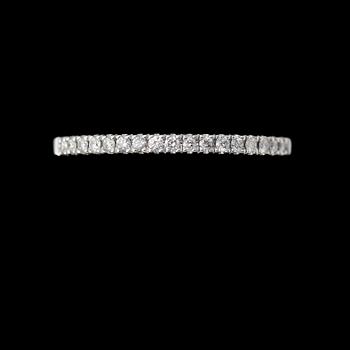 RING, 14k vitguld, diamanter tot ca 0.20 ct.