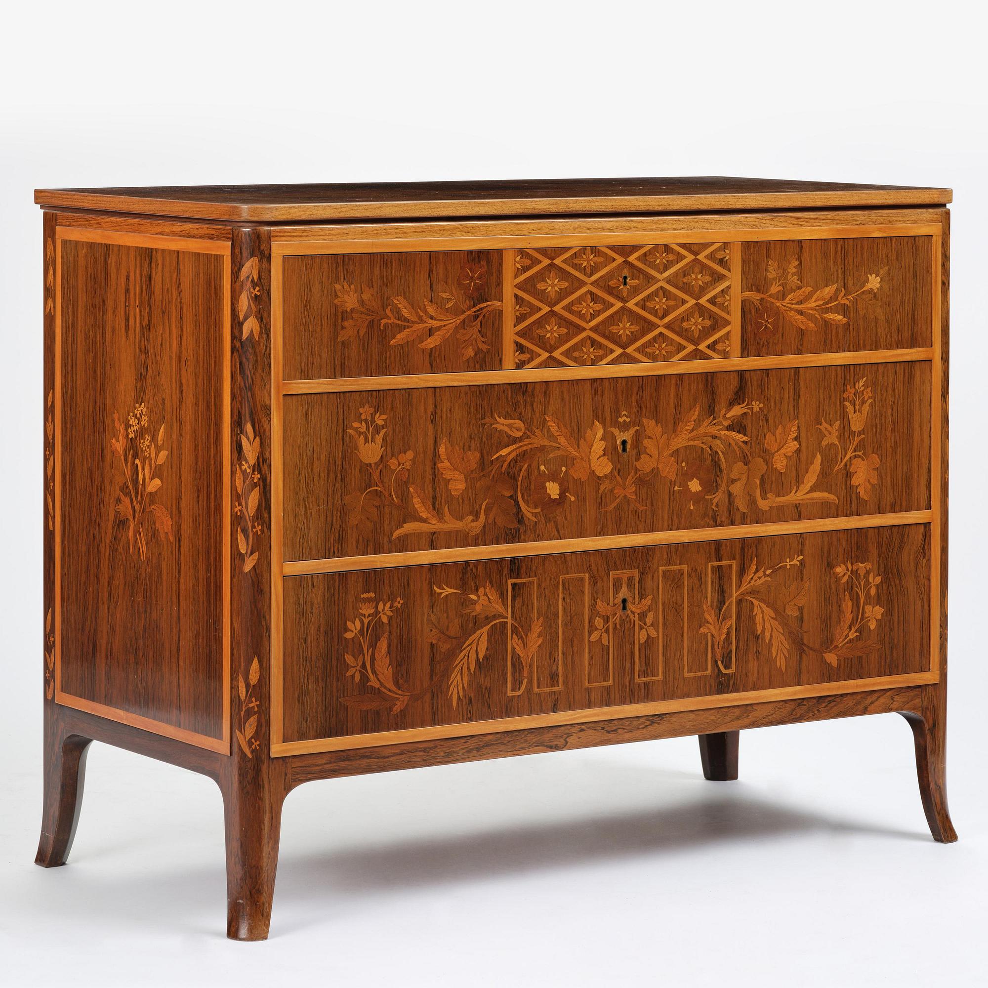 Carl Malmsten, byrå, utförd av snickarmästare Albin Johansson, Stockholm, 1943.