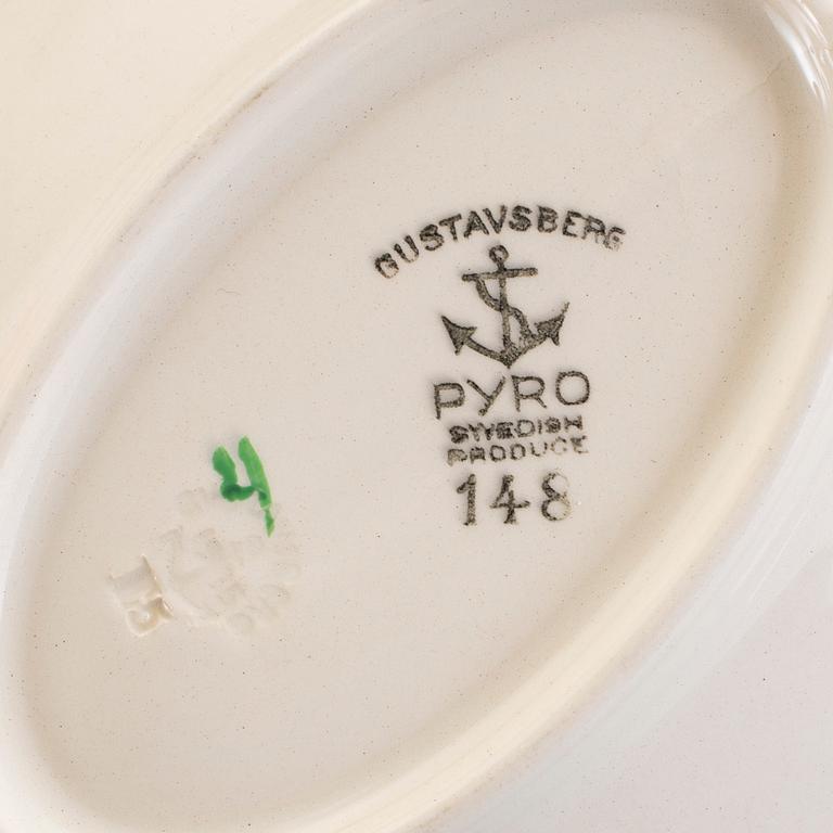 SAMLING "PYRO2, 15 delar, Kåge, Gustavsberg, 1900-talets första hälft.