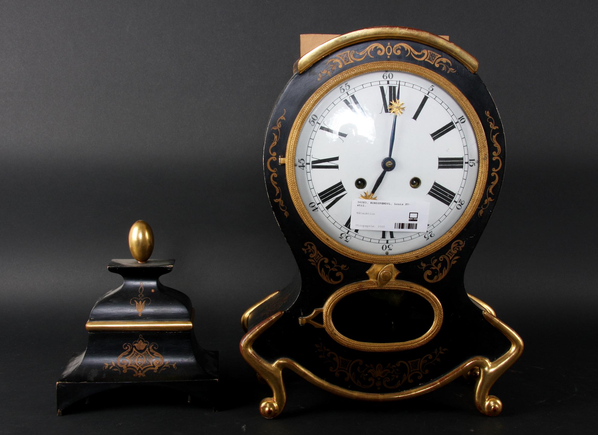 BORDSPENDYL, Louis XV-stil.