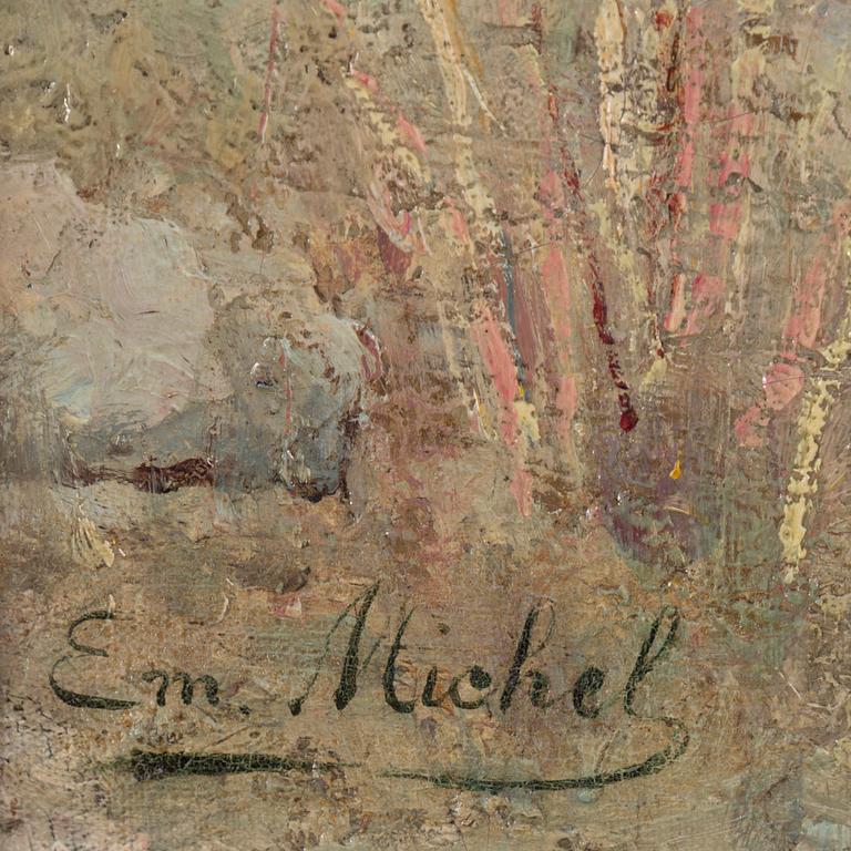 EMILE FRANCOIS MICHEL, olja på duk, signerad Em. Michel.