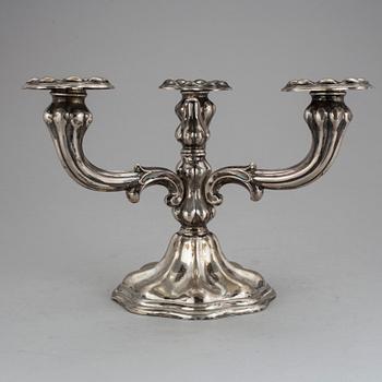 KANDELABER, silver, CG Hallberg, Stockholm 1937.