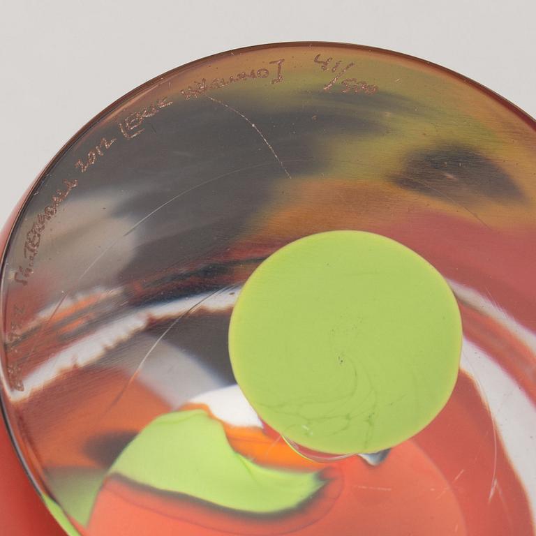 Erik Höglund, a glass sculpture, signed and numbered, Bergdala, 2012.