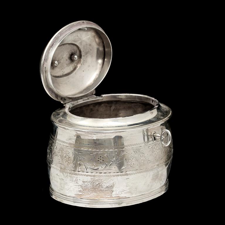 SOCKERSKRIN, silver, C G Hallberg, Stockholm, 1916.