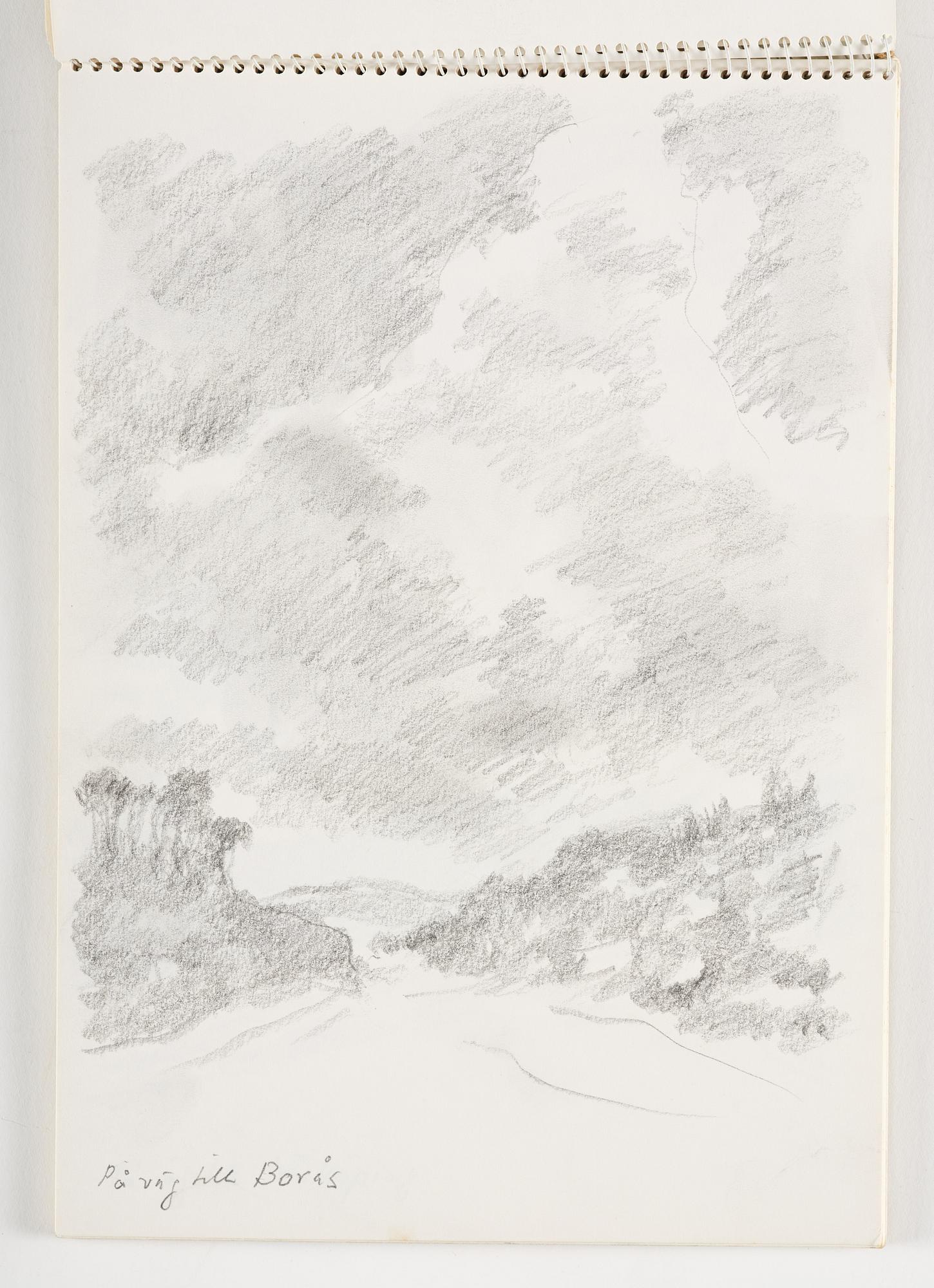 Lotte Laserstein, 3 skissblock med teckningar.