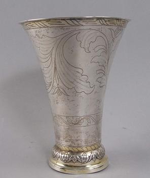 BÄGARE, silver, N. Sunding, Sundsvall, 1818.