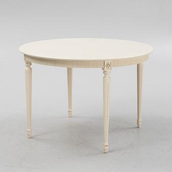 A Gustavian style dining group, mid 20th Century.