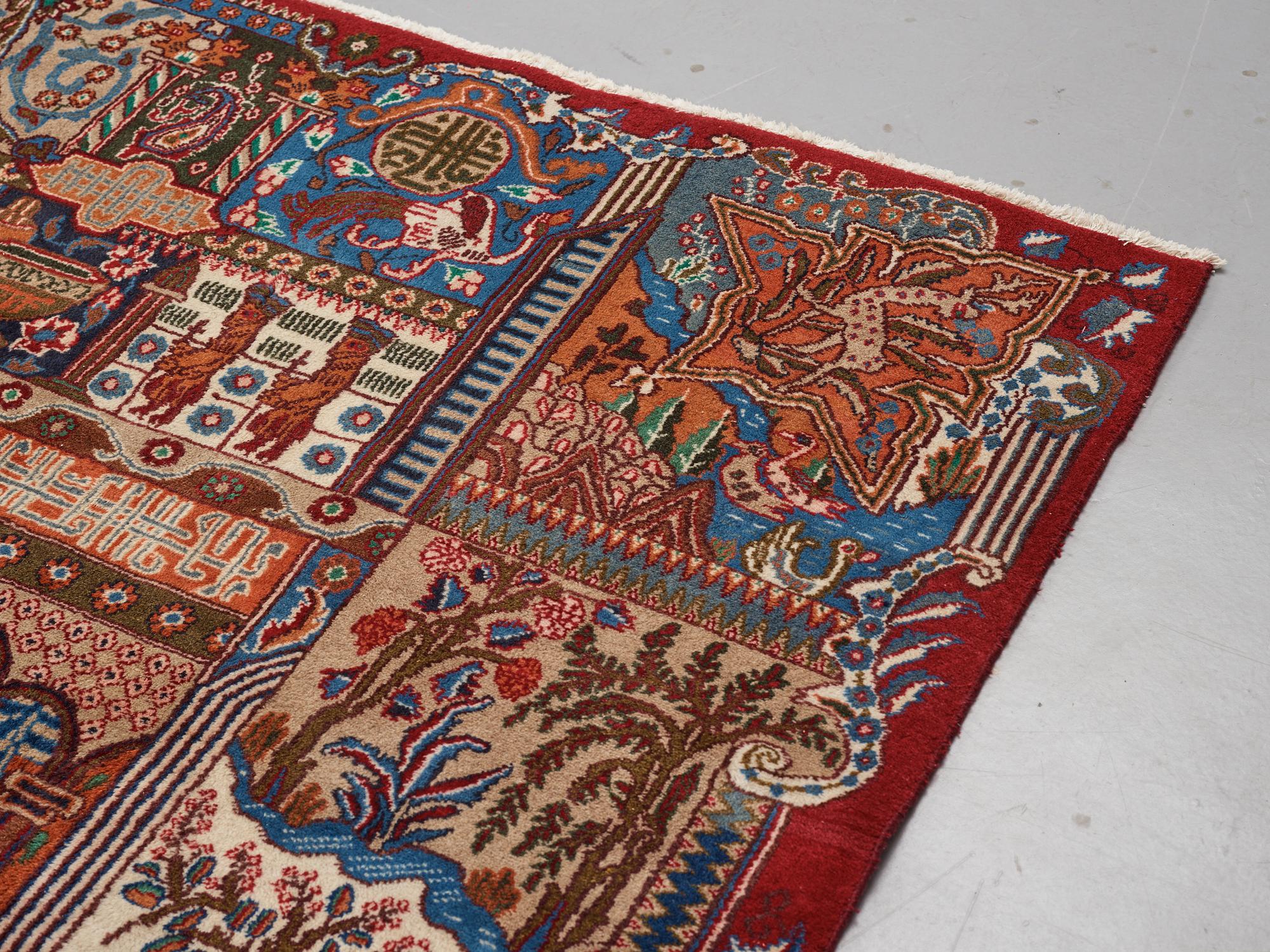 A carpet, Kashmar, ca 380 x 295 cm.