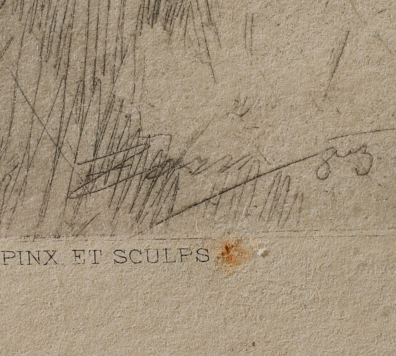 ANDERS ZORN, etsning, signerad i plåten, utförd 1883.