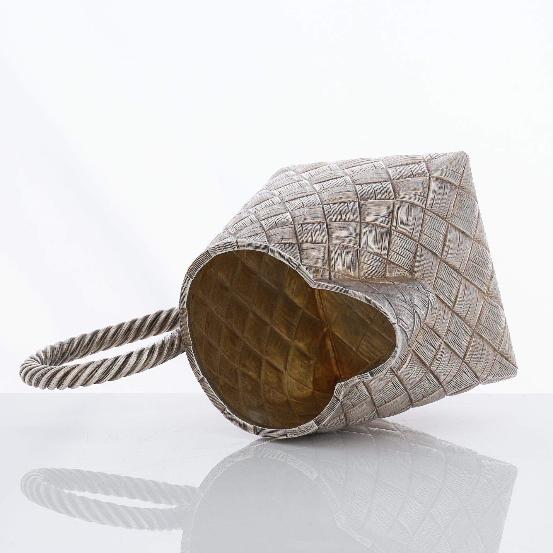 Teservis, trompe l'oeil, 8 delar, silver, av Vasiliy Ivanov, S:t Petersburg 1895.