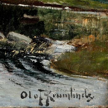 OLOF KRUMLINDE, olja på duk, sign.