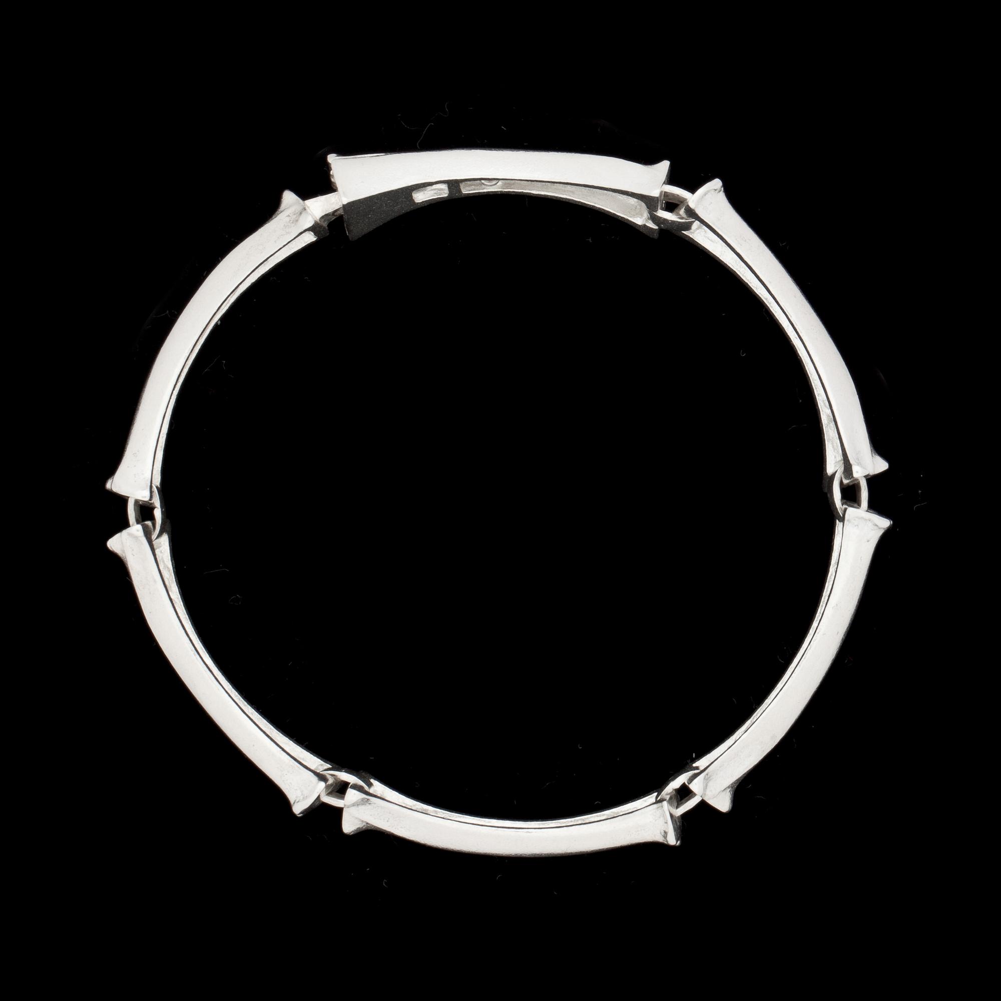 ARMLÄNK, sterlingsilver, Björn Weckström, Lapponia, Finland, 1990. Vikt 25g.