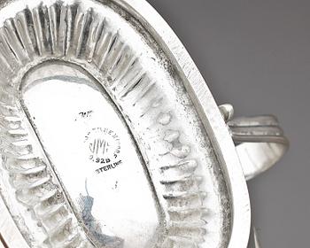 SÅSSKÅL, sterlingsilver. Mexiko, 1900-talets andra hälft. Vikt 418g.