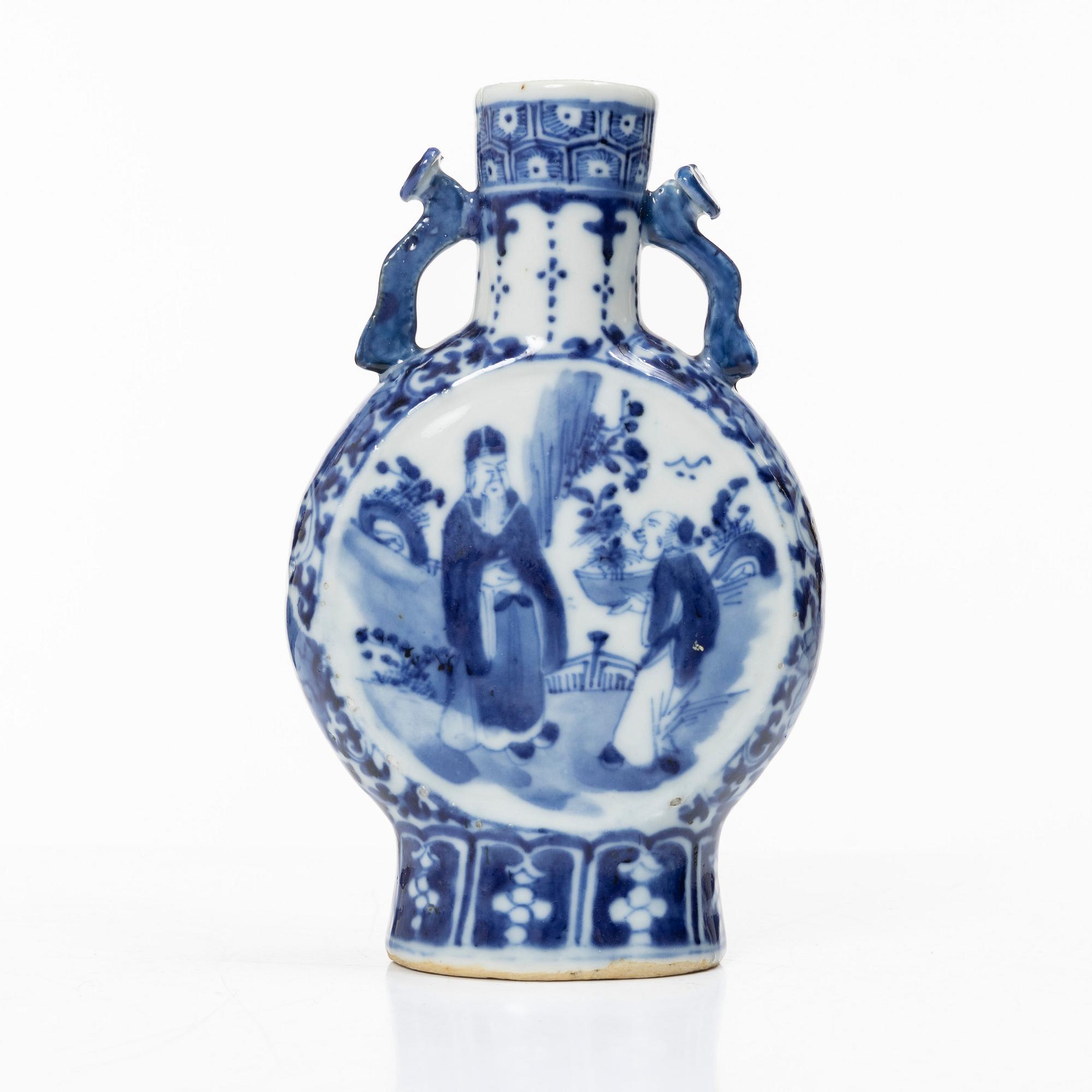 Pilgrimskrus, porslin, Kina, qing dynastin, 1800-tal.