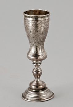 CHAMPAGNEBÄGARE, silver, Ryssland, 1800-talets andra hälft. Ca 95 gr.