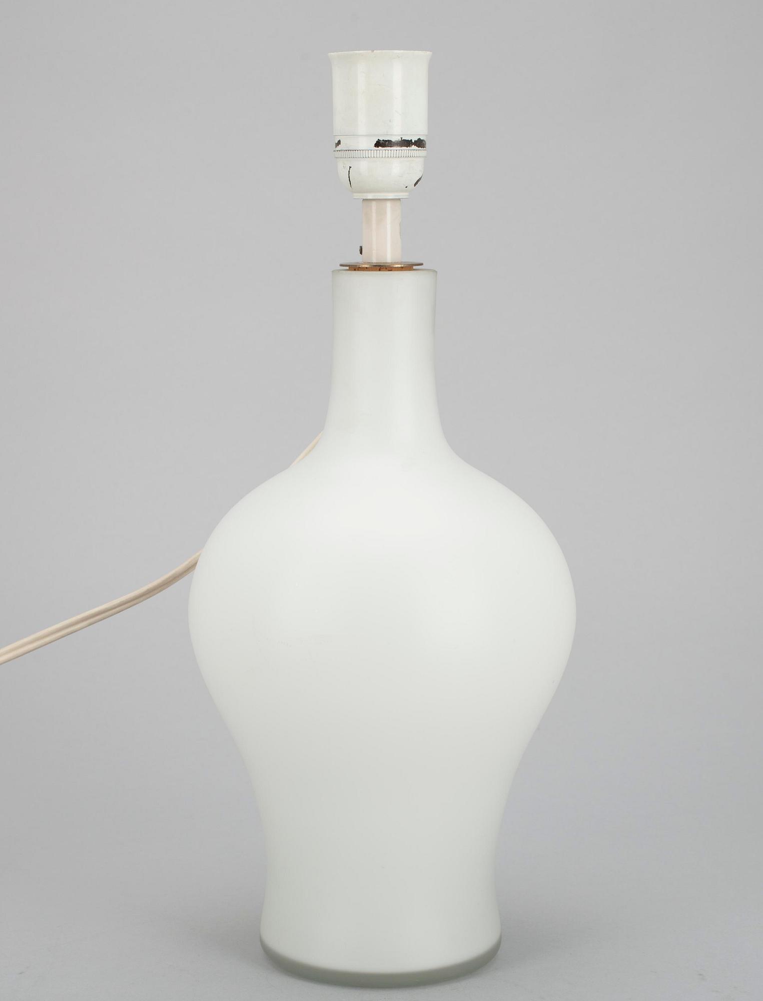 BORDSLAMPA, glas, design, Greta Lisa Jäderholm-Snellman, Iittala 1900-talets mitt.