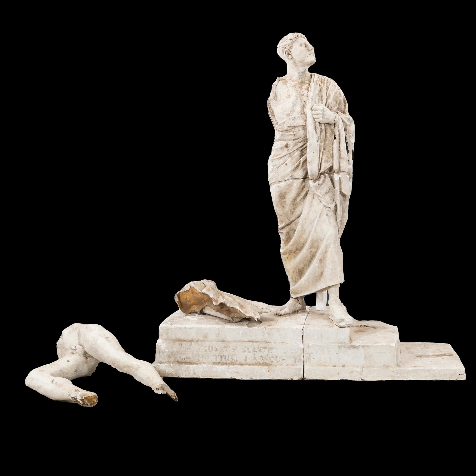 Nils Möllerberg, Sculpture group model for parts of the "Dexippos group" 1932.