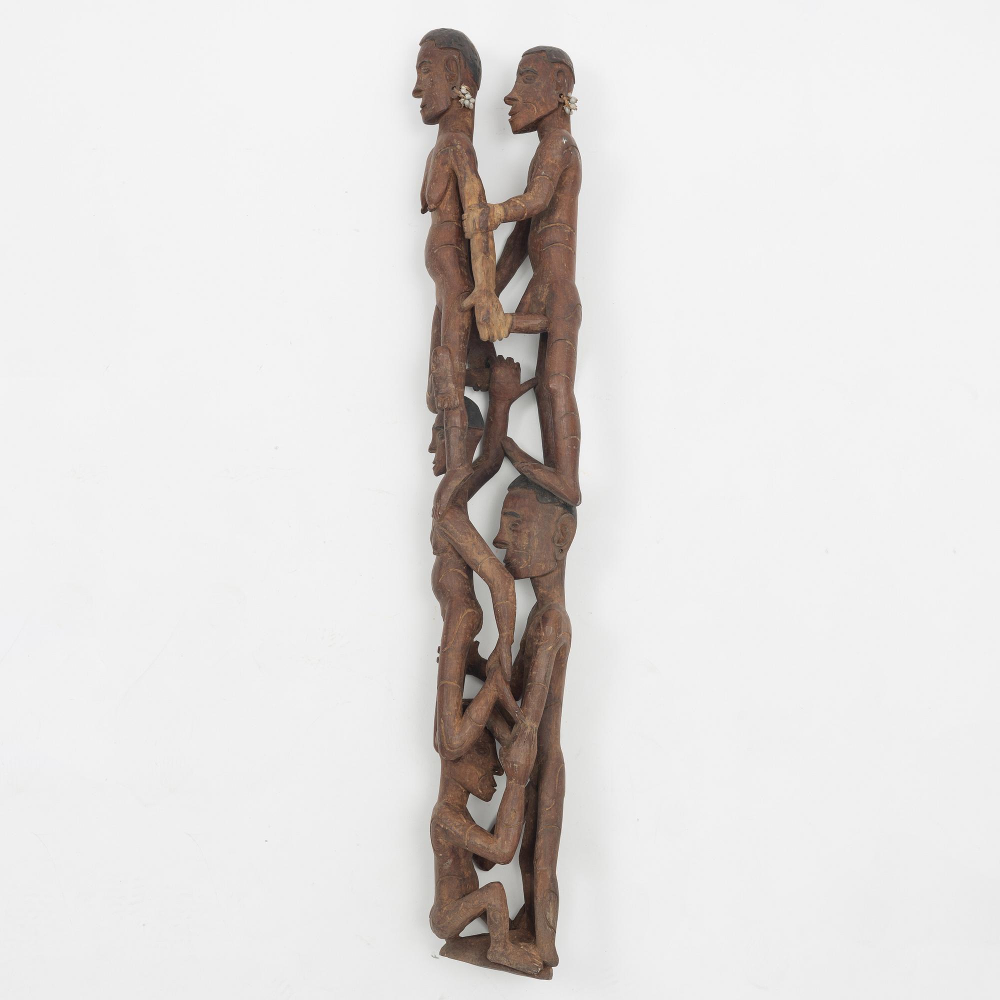 Skulptur, trä. Asmat, Indonesien, Jakarta, 1900-tal.