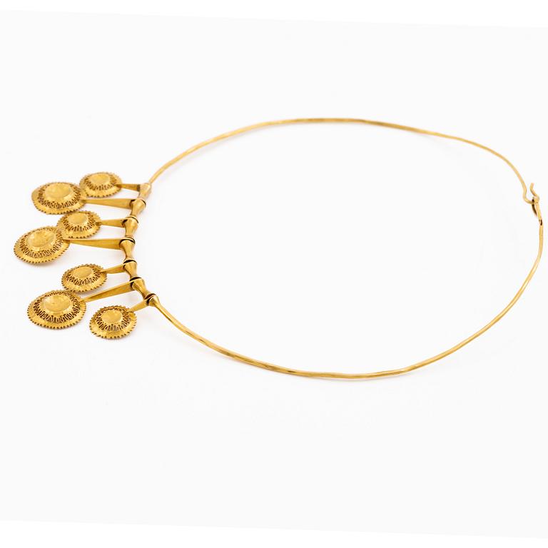 Tapio Wirkkala, collier, 18K guld "Vikingahalsband", Finland.
