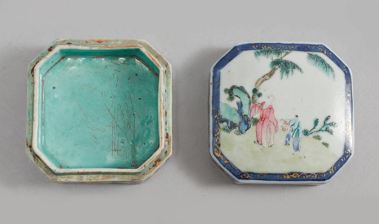 DOSA/SIGILLASK, porslin, Kina, 1800/1900-tal.