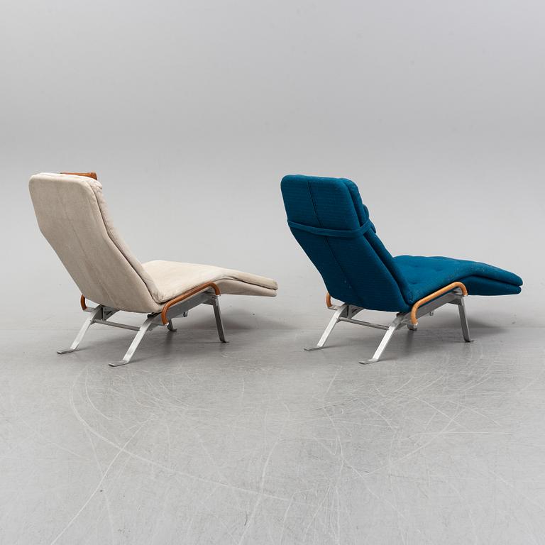 Dux design office, a pair of 'Fenix' lounge chairs, Dux AB, 1967-68.