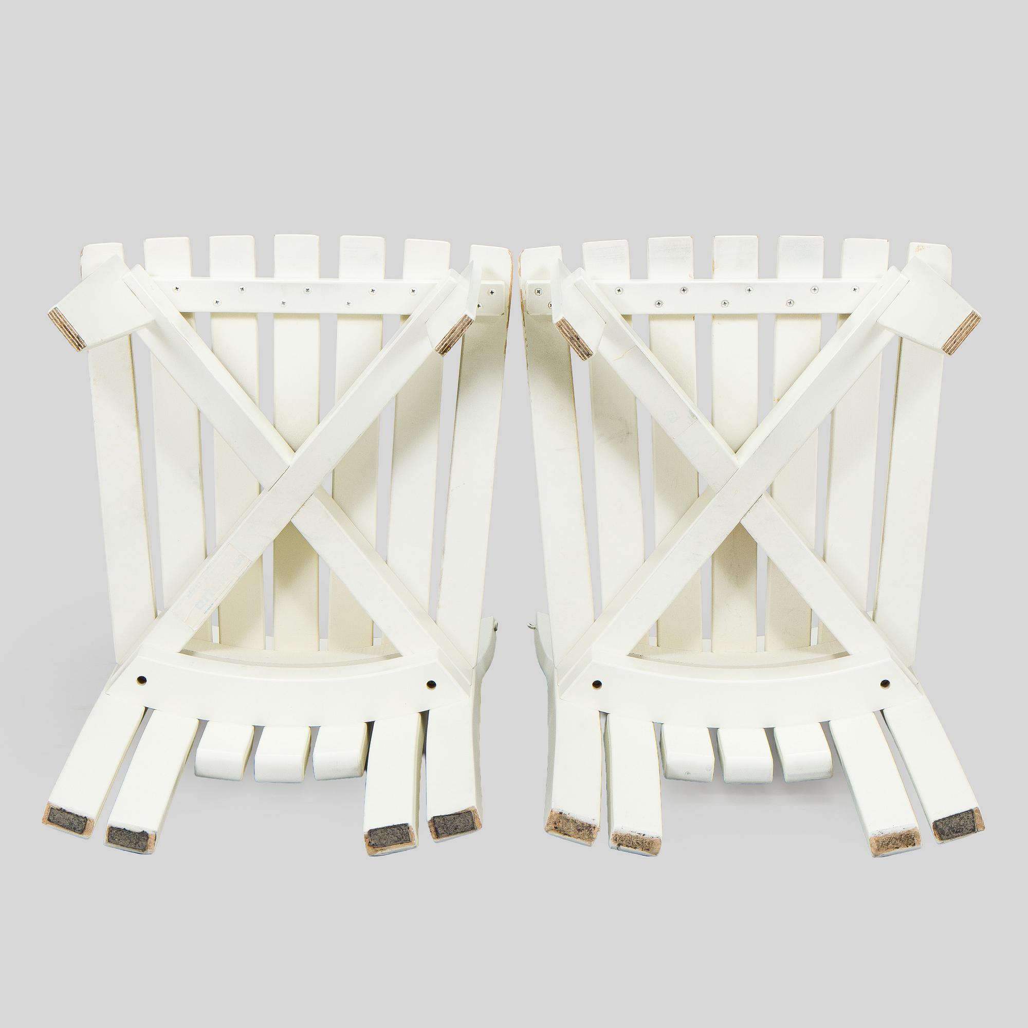Alvar & Aino Aalto, trädgårdsmöblemang, 5 delar, "Aurinko"-serien, Artek 2000-tal.