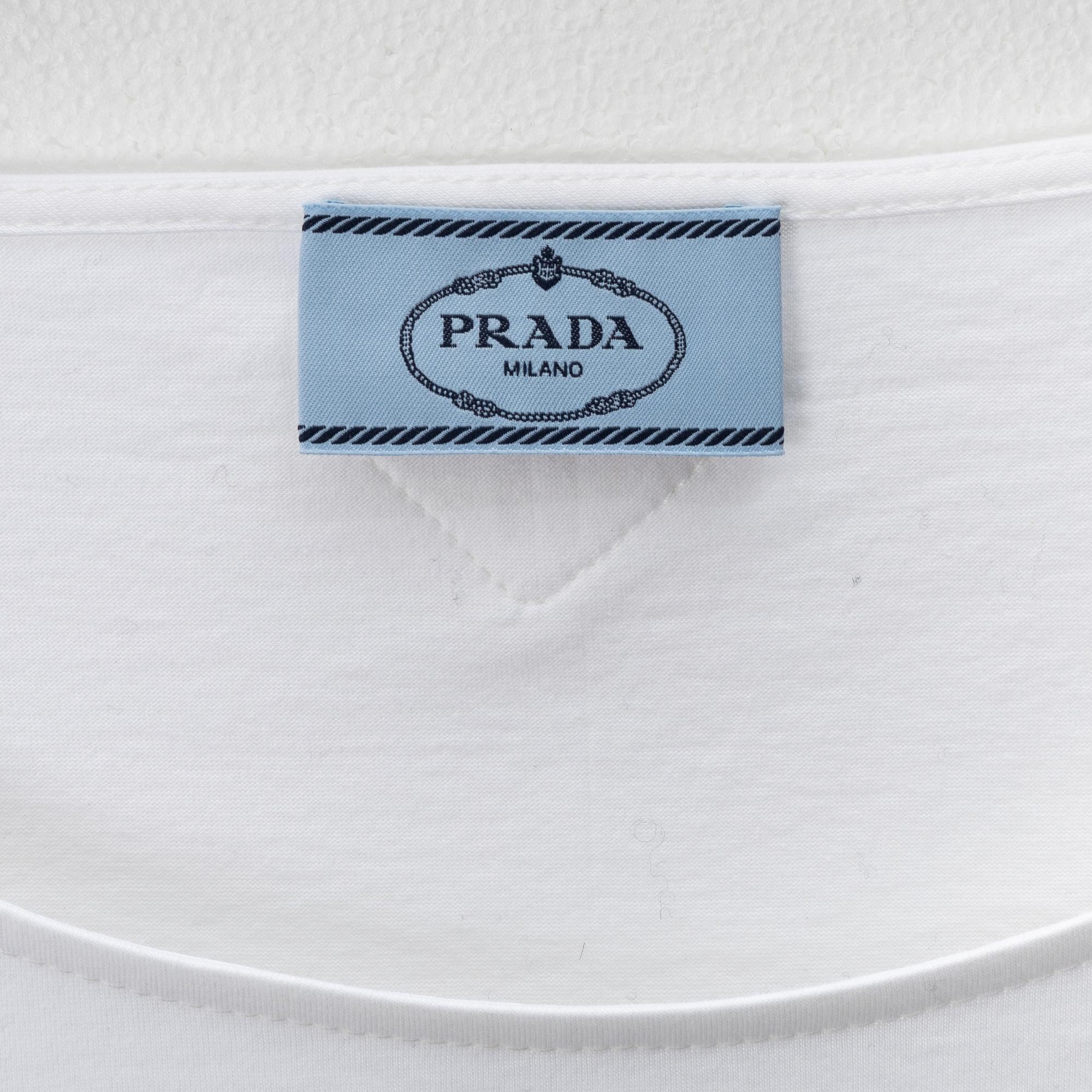 Prada, two cotton tops, size XS.