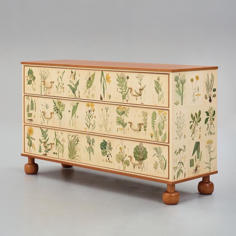 Josef Frank, a chest of drawers/ a sideboard "Flora", Svenskt Tenn, Sweden, mid 20th century, model 1050.