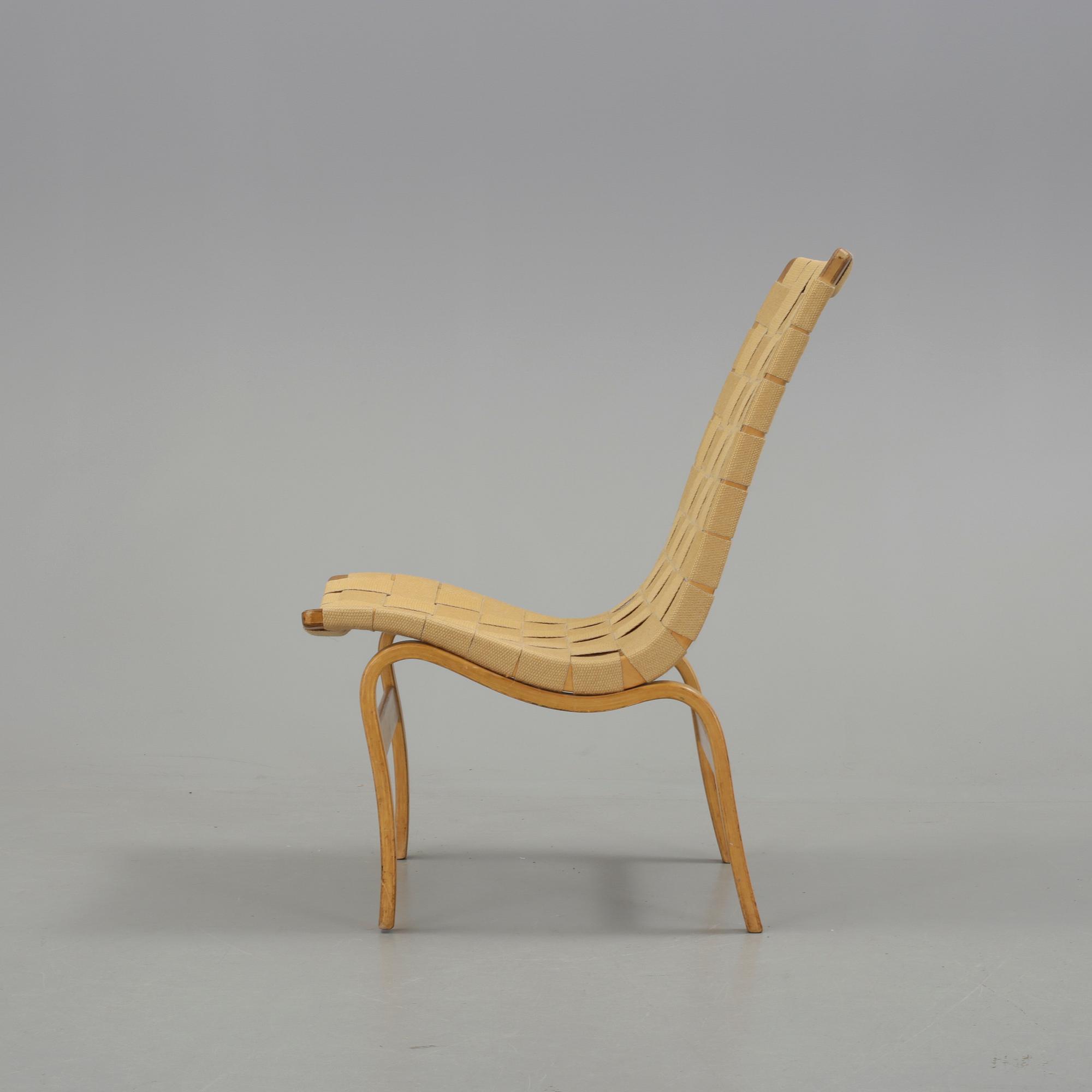FÅTÖLJ, "Arbetsstol no 41", Bruno Mathsson, Firma Karl Mathsson, Värnamo 1941.