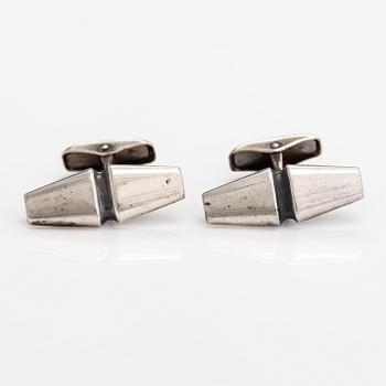 Elis Kauppi, A pair of silver cufflinks. Kupittaan kulta, Turku 1958.