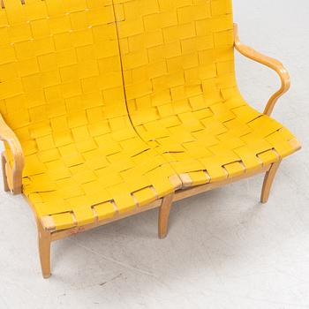 Bruno Mathsson, soffa, "Eva", Firma Karl Mathsson, daterad 1974.