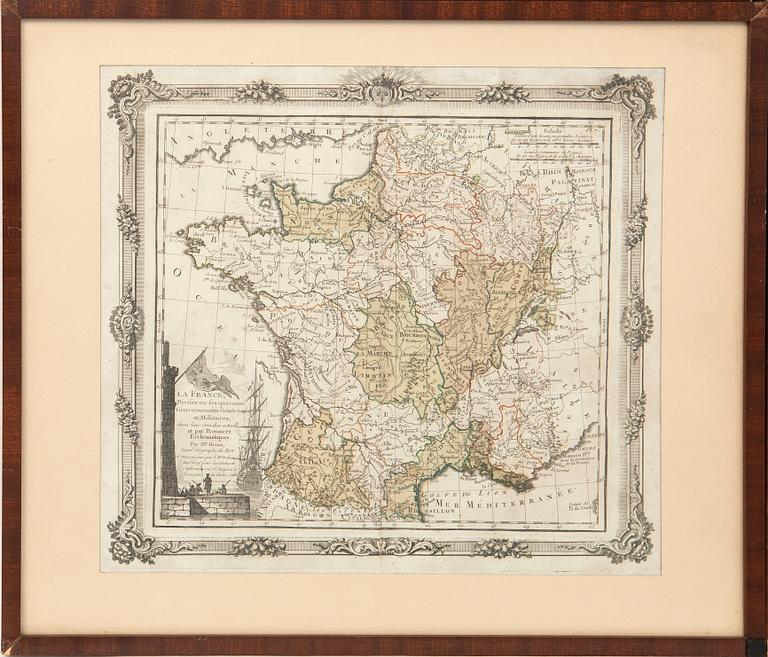 Maps of Europe, 8 pcs., 18th century, France.