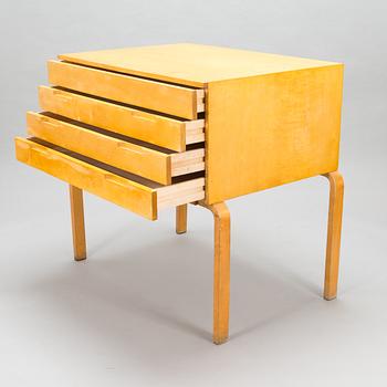 A mid 20th century architect file cabinet by Artek's Drawing office manufacturer O.Y. Huonekalu- ja Rakennustyötehdas AB.