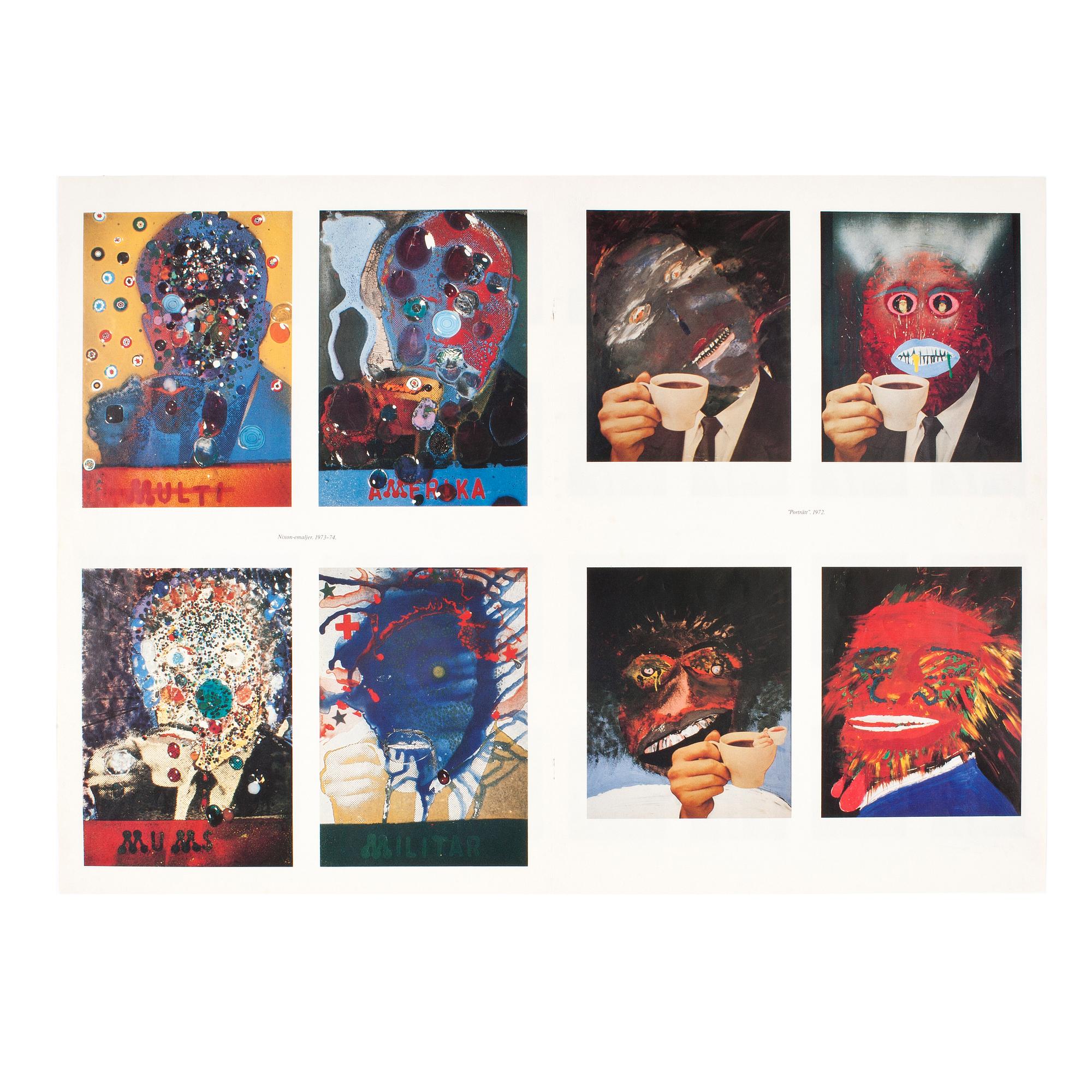 KJARTAN SLETTEMARK, affisch, offset, "Nixon visions" 1971, signerad.