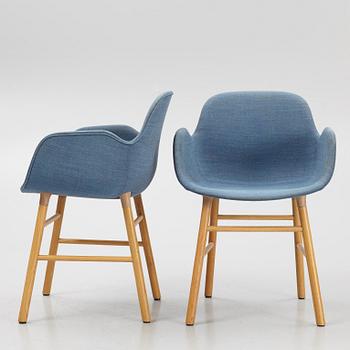 Simon Legald, a set of six armchairs, "Form", Normann Copenhagen, Denmark.