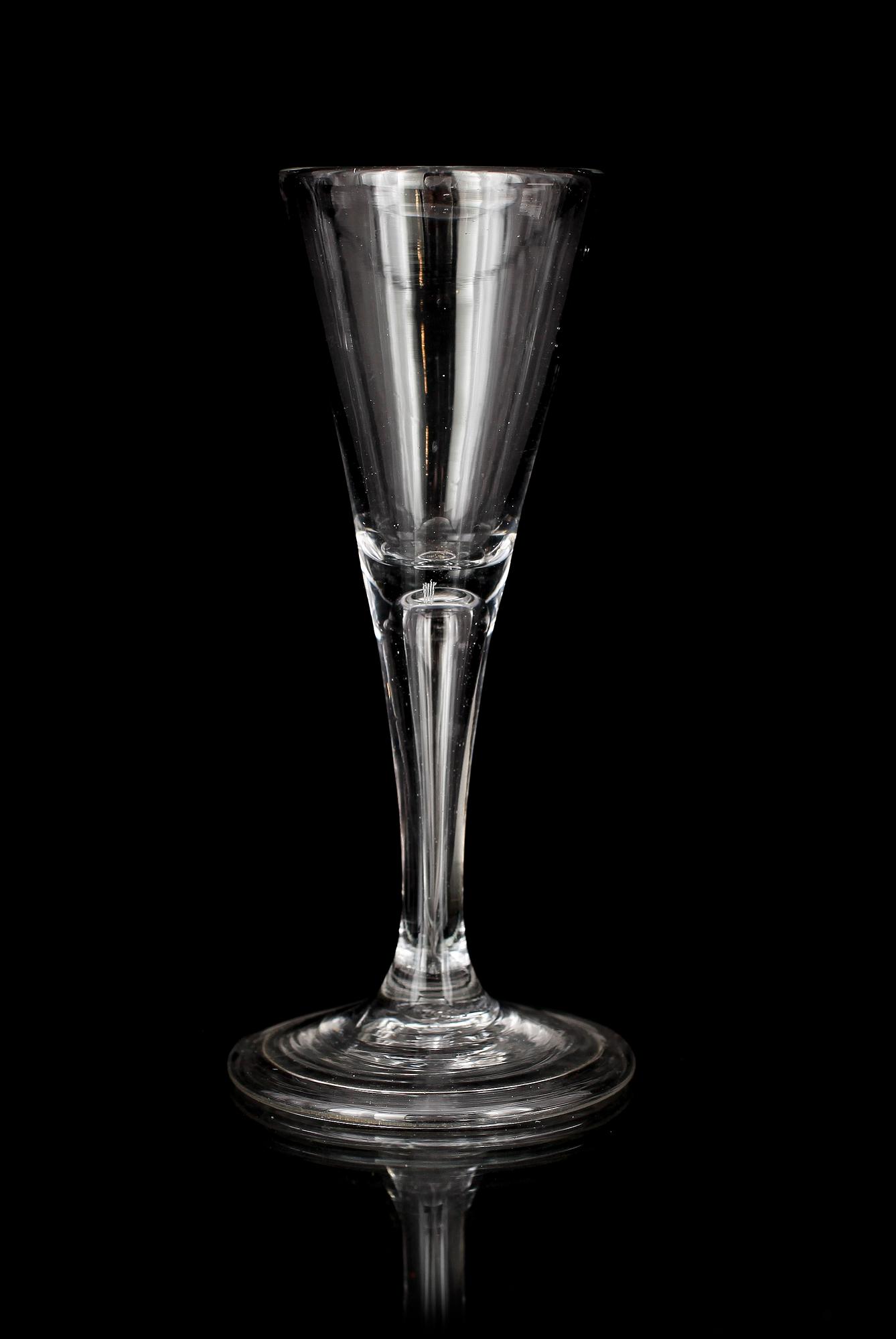 SPETSGLAS, 6 st snarlika, 1700-tal.