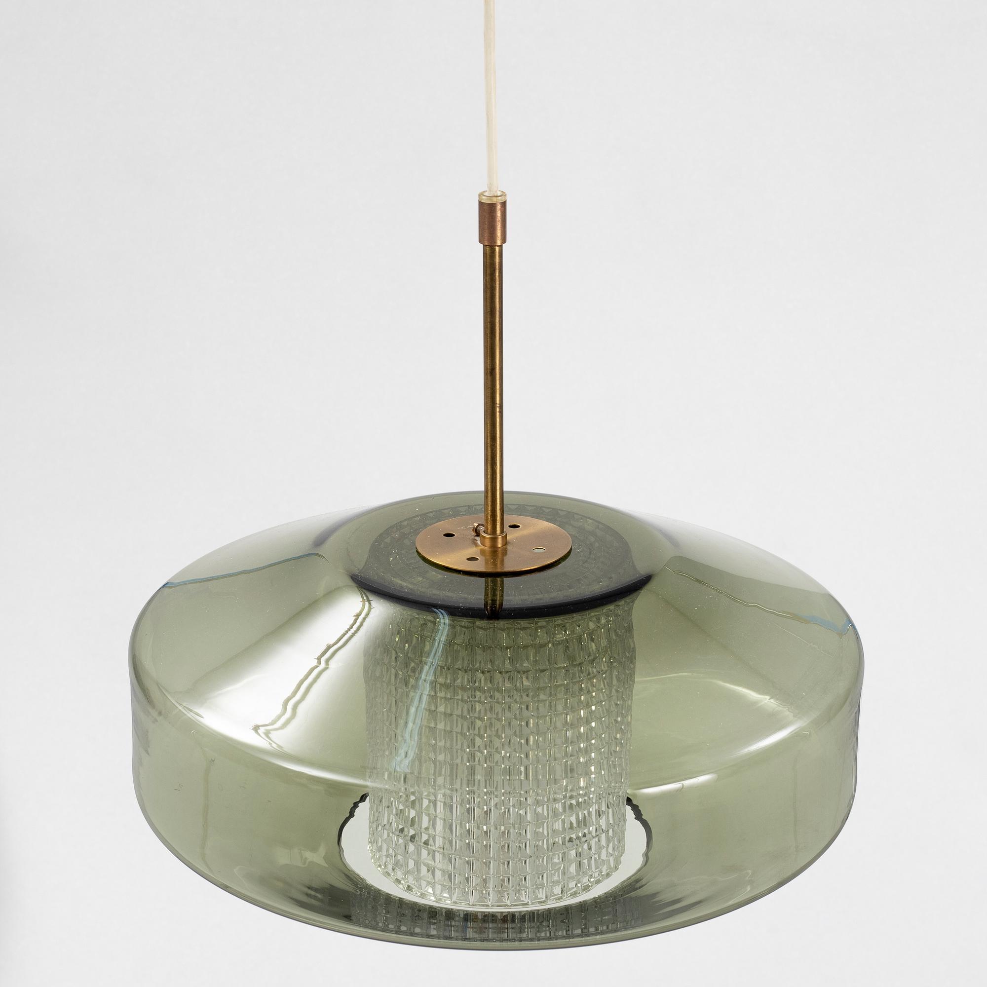 Carl Fagerlund. A ceiling lamp, Orrefors.