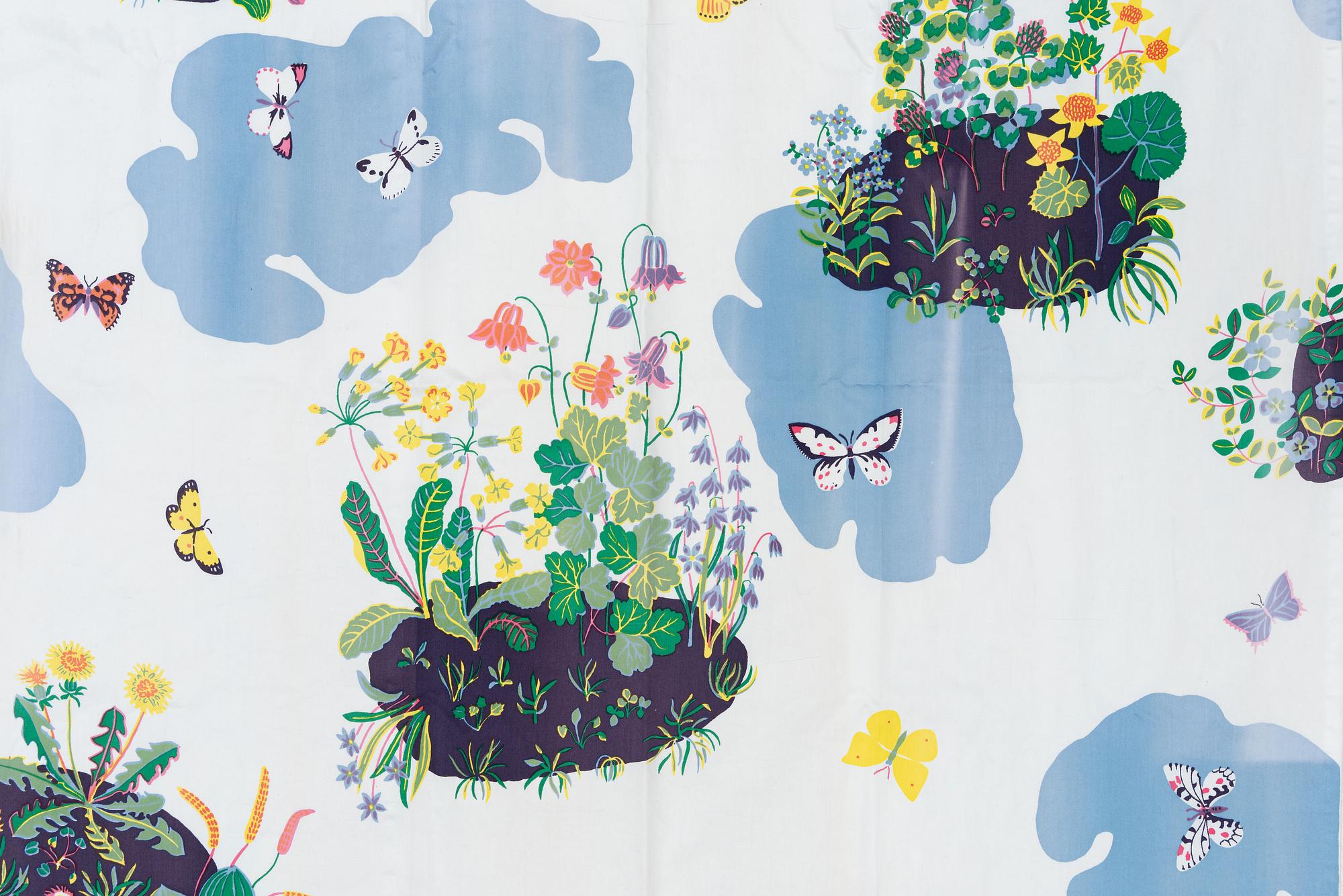 Josef Frank, gardiner, ett par, "Himmel och jord", Svenskt Tenn.