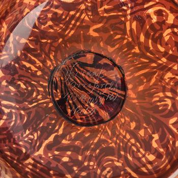 Edward Hald, a graal glass vase, Orrefors, 1921.