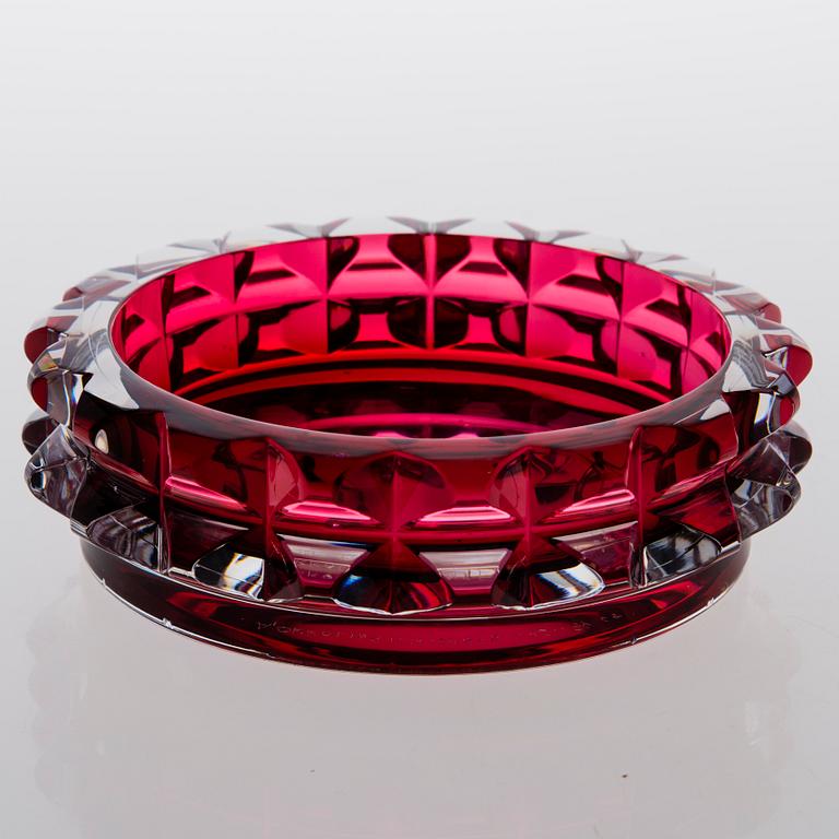 AIMO OKKOLIN, SKÅL, "Serpentin", signerad Riihimäen lasi Oy 68.