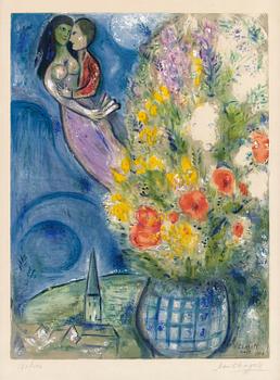 319. Marc Chagall (After), "Les Coquelicots".