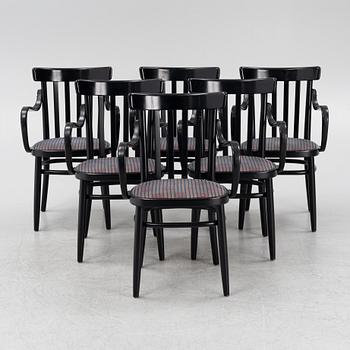 Six armrest chairs, Gemla, Diö, Sweden 1986.