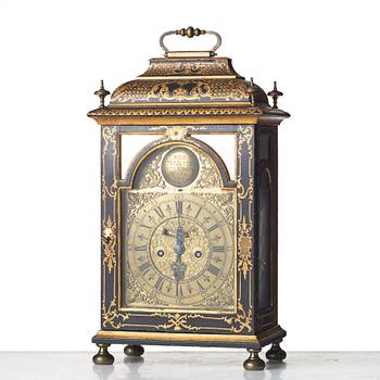 A Swedish late Baroque table clock by Petter Ernst, Stockholm 1753-54.