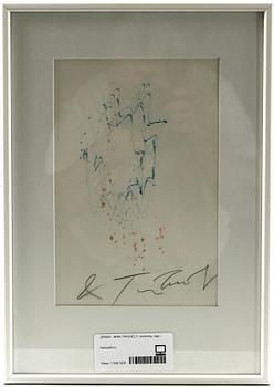 JEAN TINGUELY, teckning, sign.