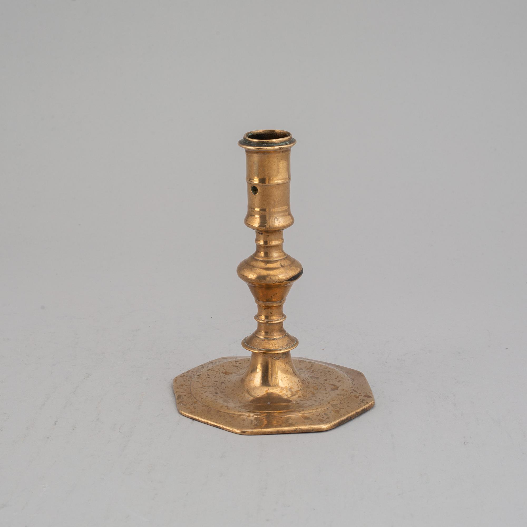 LJUSSTAKE, brons, 1600-tal.