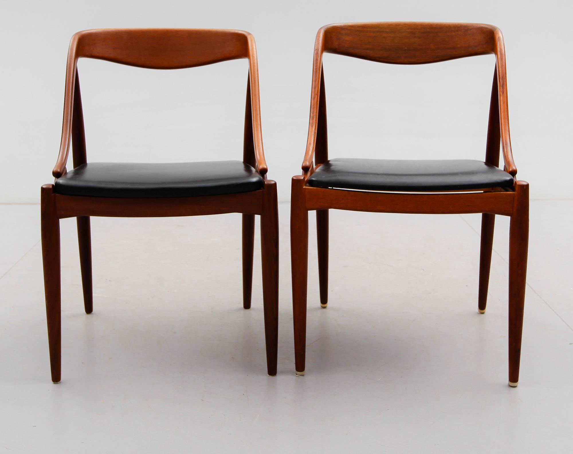 STOLAR, 1 par, design Johannes Andersen, Uldum Möbelfabrik, Danmark 1960-tal.