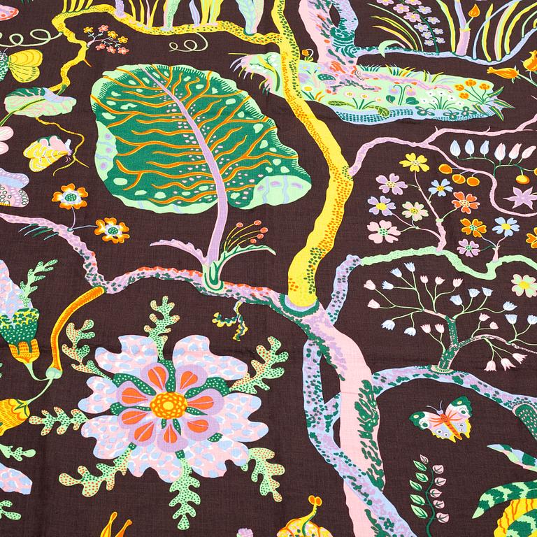 JOSEF FRANK, GARDINER, 1 par, "Hawaii", ca 234 x 121,5 cm vardera, Firma Svenskt Tenn.