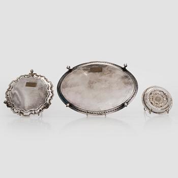 Fat, 3 st, sterling silver, England.